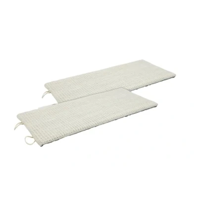 Abbildung von Katzen Kratzbrett klein mit 2 verschiedenen Seiten 50 x 22 cm 2er Set Sisal und Plüsch Kratzecke zum Legen oder Hängen Wand Kratzmatte Kratzbaum
