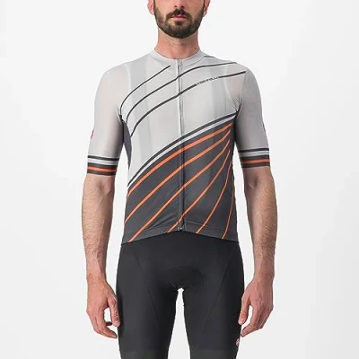 Abbildung von CASTELLI 4523014 097 Speed Strada Jersey T Shirt Men&#039;s Mond grau/dunkelgrau Scarlet Ibis S