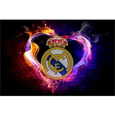 Abbildung von DIY 5d Diamant Malerei Full Kits Voll Bohren Königshaus Madrid Kristall Strass Stickerei Erwachsene Kinder Groß Painting Bilder Kreuzstich Home Wall Decor Kunsthandwerk 30x40cm