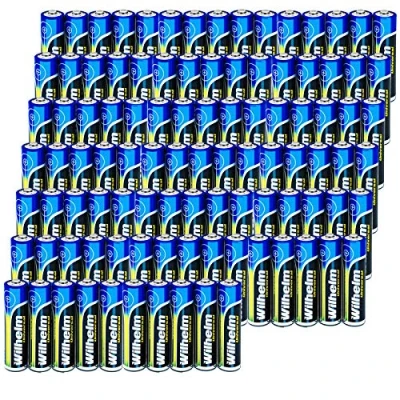 Abbildung von Wilhelm 100 AAA Mikro Universal Alkaline Batterien im Shrink LR03…