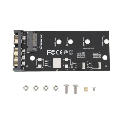 Abbildung von EMSea 1 x M.2 SATA Adapter Raiser B+M Key NGFF SSD auf 2.5 SATA3 Adapterkarte für 2242 2260 2280