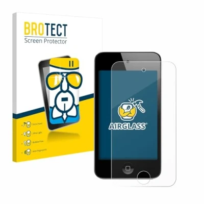 Abbildung von BROTECT Schutzglas für Apple iPod Touch (4. Gen.) Schutzfolie Panzer Folie Glas [Extrem Kratzfest 9H, Anti Fingerprint, Ultra Transparent]