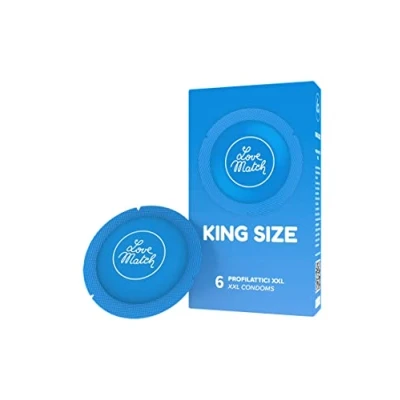 Abbildung von «King Size» extra breite Kondome in Rundfolien (6 Kondome) 6 St