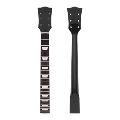 Abbildung von Alnicov Gitarrenhals für Gibson LP Gitarren, Ersatzteil, 22 Bünde Black Gloss 1