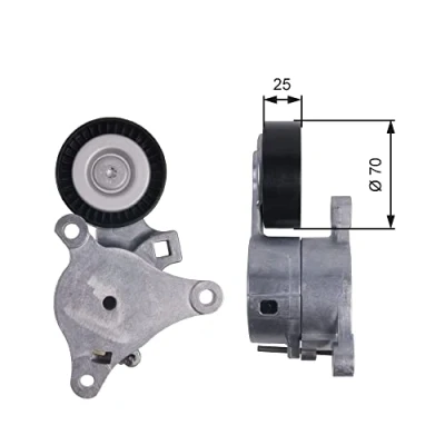 Abbildung von GATES T39041 Spannrolle FleetRunner Micro V Stretch Fit PEUGEOT: 307 SW, 807, Schrägheck, CITROËN: C4 Picasso 2, C8, I Schrägheck
