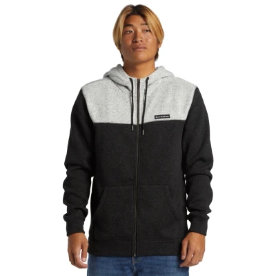 Abbildung von Quiksilver Keller Block Sweatjacke, Herren, Größe: Small, Grey