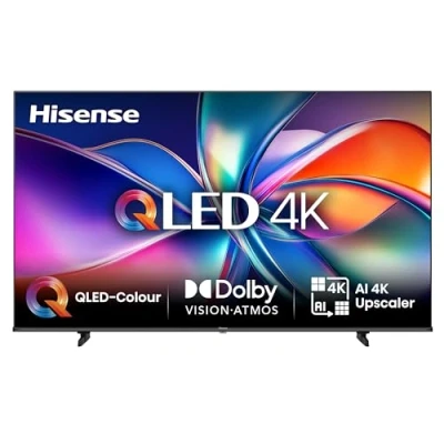 Abbildung von Hisense 43E7Q Fehrnseher, 43 Zoll, 4K UHD QLED, Smart TV, Game Mode Plus, Filmaker Mode, Dolby Vision Atmos, HDR10, HLG, HDR Immersive, AI Upscaler, MS12, DTS X, Sprachsteuerung [2025]