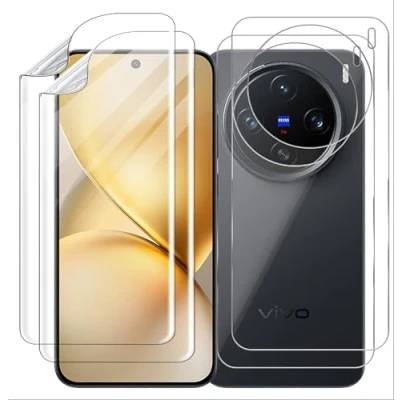 Abbildung von GIOPUEY Schutzfolie Kompatibel mit VIVO X200 Pro Mini, 2 Stück Bildschirmschutz und Rückenschutzfolie, Ultra Dünn Flexibles TPU, Kratzfest, Kompatible Hülle