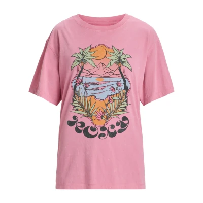 Abbildung von Roxy Sunny Oversize Optic WASH Tshirt print, Damen, Größe: Small, Orchid smoke
