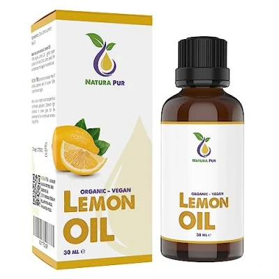 Abbildung von Zitronenöl BIO 30ml 100% naturreines Zitronen Öl, vegan Lemon Oil (Citrus Limon Peel Oil) Zitrusöl Ätherisches Öl für guten Schlaf, Duftlampe, Diffuser
