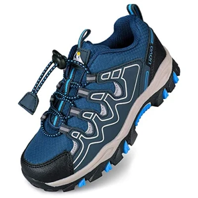 Abbildung von UOVO Turnschuhe Jungen Wanderschuhe Sneakers Kinder Trekking Schuhe Outdoor Sportschuhe Laufschuhe Blau 37