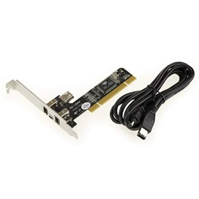 Abbildung von KALEA INFORMATIQUE PCI zu FireWire 400 IEEE1394a 3+1 Port Controller Karte Mit VIA Chipsatz. abgeschirmtem ILink Kabel 1.5M.