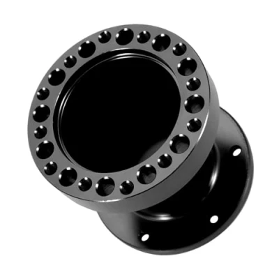 Abbildung von Lenkradnabe nabena 3i Lenkradnabenabstandhalter iversal Car Aluminium Sp Lenkungsadapter Kit Mit dem Schraubenschlüssel(Schwarz)
