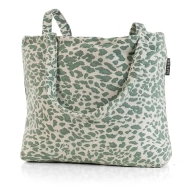 Abbildung von Umhängetasche Tasche Leo Leopard LBH ca. 48x12x36 cm Schultertasche trendiger Look Jade grün