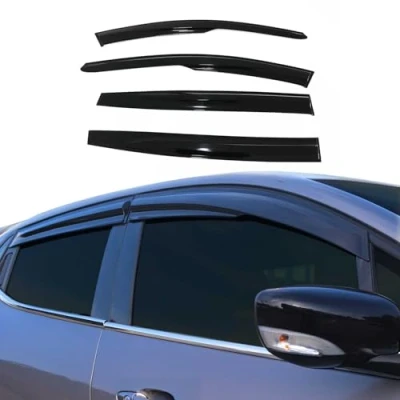 Abbildung von 4X Windabweiser Regenabweiser kompatibel mit Dacia Sandero 2021 2024 Acryl Dunkel