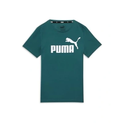 Abbildung von Puma LOGO TEE Unisex Tshirt print für Kinder, Größe: 110, Cold green