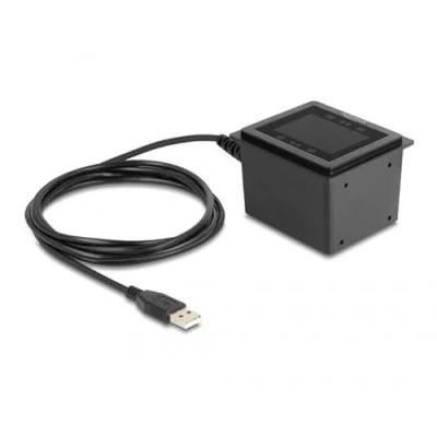 Abbildung von Delock USB Barcodescanner 1D &amp; 2D kabelgebunden für den stationären Einbau German Version