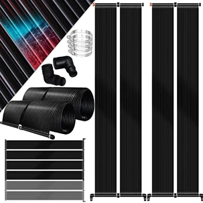 Abbildung von KESSER® Solarkollektor Poolheizung 600 x 140 cm, Warmwasser Heizung Solarheizung für Pools Schwimmbad bis 48.000 l Wasserinhalt Beliebig erweiterbar UV beständiger Kunststoff