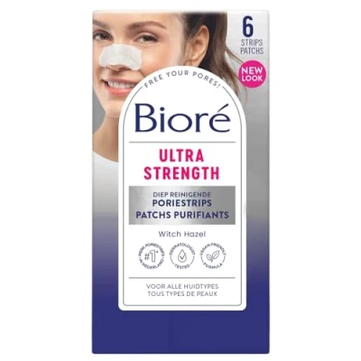 Abbildung von Bioré Ultra Deep Cleansing Pore Strips Hamamelis und Teebaumöl, 6 Streifen