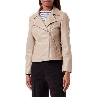 Abbildung von ONLY Damen ONLNEWMELISA Faux Leather Biker CC OTW Jacke, Weathered Teak, M