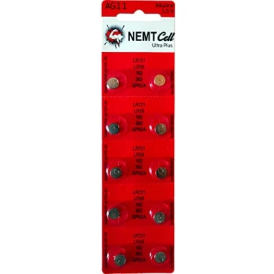 Abbildung von 10 AG11 NEMT Cell Knopfzellen Knopfbatterien Uhrenbatterien LR721 LR58 162 362…