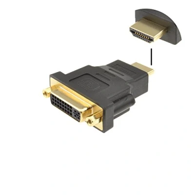 Abbildung von DVI D 24+5 Buchse Zum HDMI Stecker Digital Adapter Konverter Vergoldeten