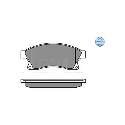Abbildung von MEYLE 025 250 3118/W Bremsbelagsatz ORIGINAL Quality Vorderachse mit akustischer Verschleißwarnung Anti Quietsch Blech OPEL: Astra J Schrägheck