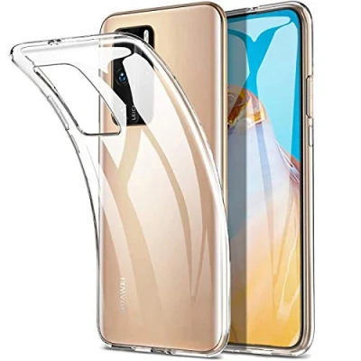 Abbildung von Verco Handyhülle für Huawei P40 Pro Case, Handy Cover Hülle Transparent Dünn Klar Silikon, durchsichtig