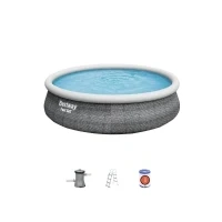 Abbildung von Bestway Fast Set™ Aufblasbarer Pool 457 x 107 cm Mit Filterpumpe und Leiter 12.362 L