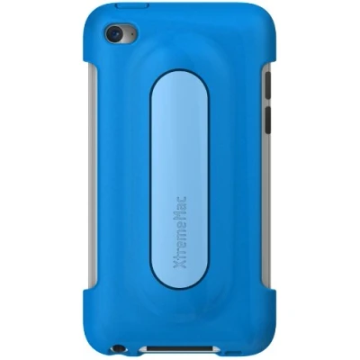 Abbildung von XtremeMac IPT SS5 23 SnapStand Peacock Blue Schutzhülle für Apple iPod Touch 4/5G mit Stand Funktion blau