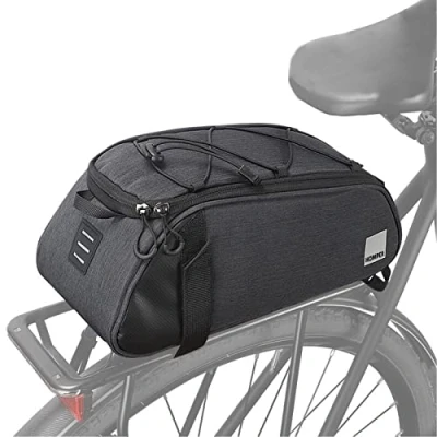 Abbildung von HOMPER Fahrradtasche Satteltasche Gepäcktasche Gepäckträger Tasche Rucksack Seitentasche Mountain Road MTB Fahrrad Radfahren Rücksitztasche