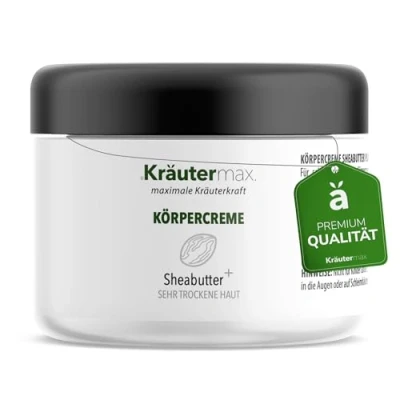Abbildung von Kräutermax. Sheabutter Creme Körperbutter für Trockene Haut Shea Butter Körpercreme, 250 ml