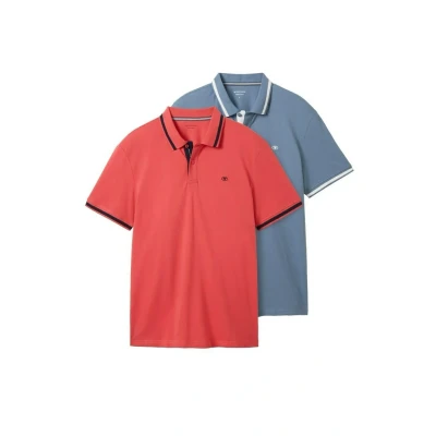 Abbildung von TOM Tailor 2 PACK Poloshirt, Herren, Größe: XXL, Soft berry red