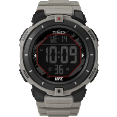 Abbildung von Timex UFC Rumble Herren Armbanduhr, 50 mm, digitales Zifferblatt, schwarzes Gehäuse TW5M59700