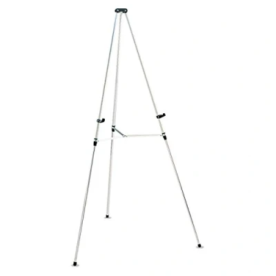 Abbildung von Nobo Q50E Teleskopaufsteller Dreibeinstativ, bis 12 kg, 59 cm, Aluminium design mit Röhrenbeinen, 109 x 1 Stück