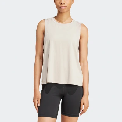 Abbildung von adidas Performance Studio Top, Damen, Größe: XL, Beige grey two
