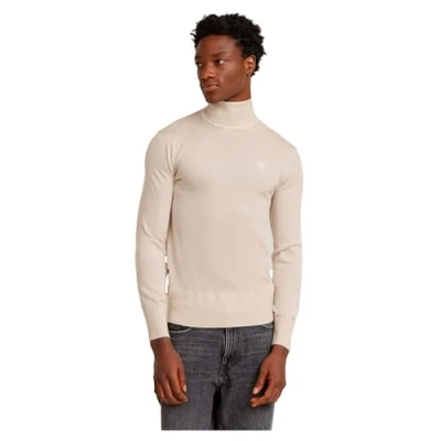 Abbildung von G Star Herren Premium Core Turtle Knitted Sweater, Weiß (Whitebait D25177 D847 1603), L