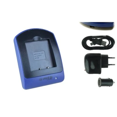 Abbildung von Ladegerät (USB, KFZ, Netz) für Casio NP 60 / Exilim EX FS10 S10 S12 Z9 Z19 Z22 Z25 Z29...Siehe Liste