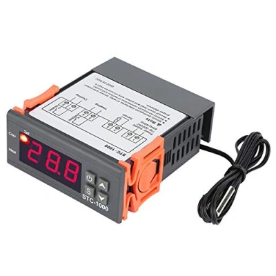Abbildung von Temperaturregler, STC 1000 110 220V Digitaler Temperaturregler Temperatursensor Elektrische Thermostatsteuerung für Aquarium, Thermostate