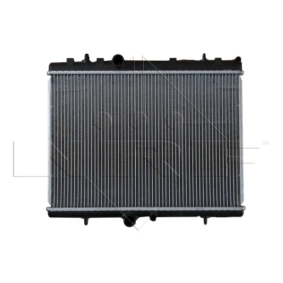 Abbildung von NRF EASY FIT 58312 Kühler, Motorkühlung Aluminium 563 378 18 mit Anbauteilen Kühlrippen gelötet PEUGEOT: 307 Schrägheck, SW, Kombi