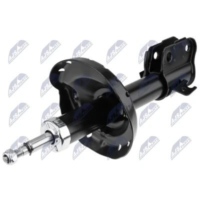 Abbildung von NTY A SB 019 Stoßdämpfer Vorderachse rechts Gasdruck Zweirohr Federbein oben Stift, unten Schelle SUBARU: Forester II (SG) 2.0 AWD, S Turbo AWD
