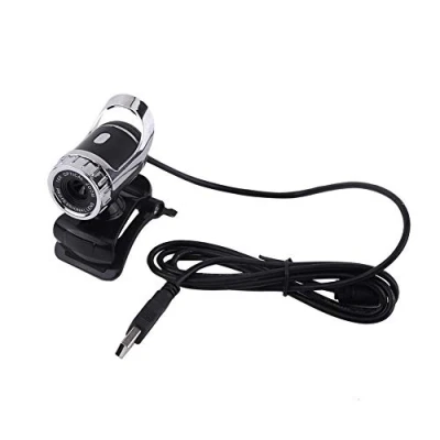Abbildung von Goshyda USB 2.0 Webcam mit MIC, 12M Pixel Aufsteckbare Webkamera HD 360 Drehständer Eingebautes Mikrofon für PC(Splitter)