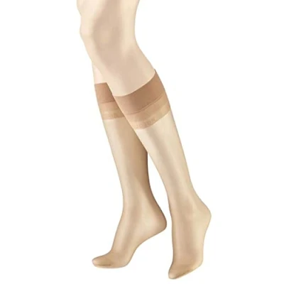 Abbildung von Hudson Damen Kniestrümpfe Light 8 druckfreier Bund DEN Brasil 0081 35 38