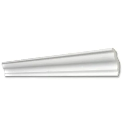 Abbildung von Decosa Zierleiste Deckenleiste S50 (Sophie), 40 x 45 mm, Länge: 2 m, Kleben, Polystyrol (Styropor), 10 St.