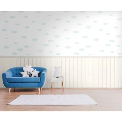 Abbildung von living walls Fototapete &quot;Wallpanel Tapete Wandpaneele Motivtapete Wolken Landhaus&quot;, matt, Vliestapete Kinderzimmer für Schlafzimmer Wohnzimmer Flur