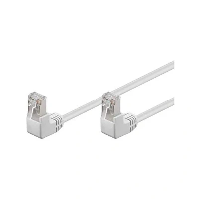 Abbildung von Goobay 5 Stück Netzwerkkabel Cat 5e F/UTP CCA 1 x Winkel 90 m schwarz