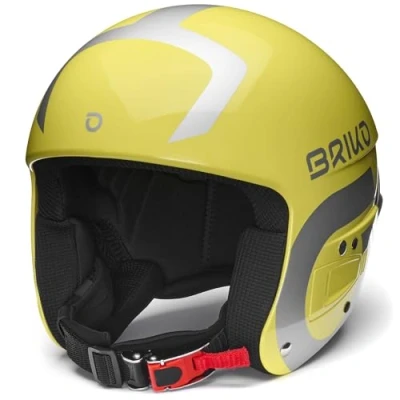 Abbildung von Briko Unisex Erwachsene Helm Helmet, Shiny Barberry Yellow Oslo Gray, 64