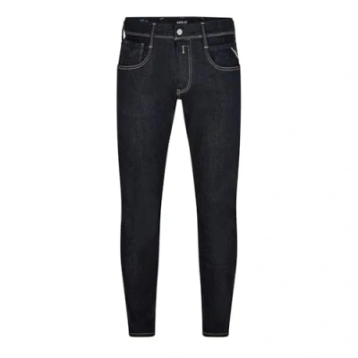 Abbildung von Replay Anbass Hyperflex Jeans Slim Fit, Herren, Größe: 28x34, Dark blue