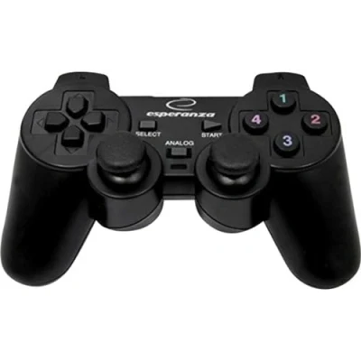 Abbildung von Esperanza WARRIOR black Computer Gamepad PC Controller Playstation Design