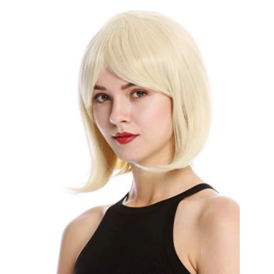 Abbildung von WIG ME UP YZF 4366 613C Perücke Damenperücke kurz schulterlang Bob Longbob Pony glatt Hellblond Lichtblond
